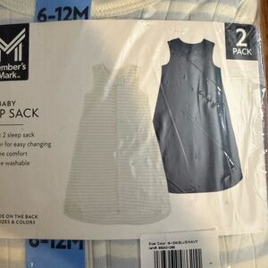 Member's Mark Baby Sleep Sack 2-Pack - Navy and White